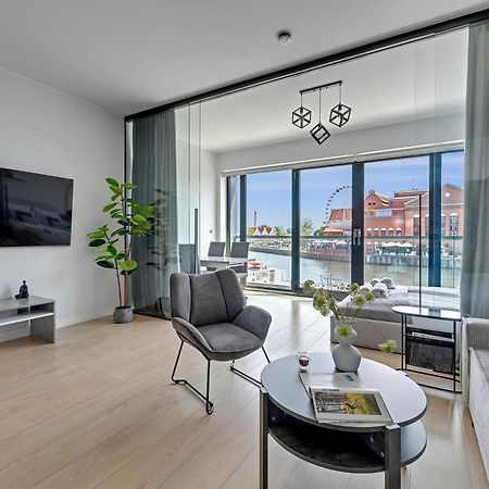 Symfonia Amazing River View Apartment By Downtown Apartments Gdaňsk Exteriér fotografie