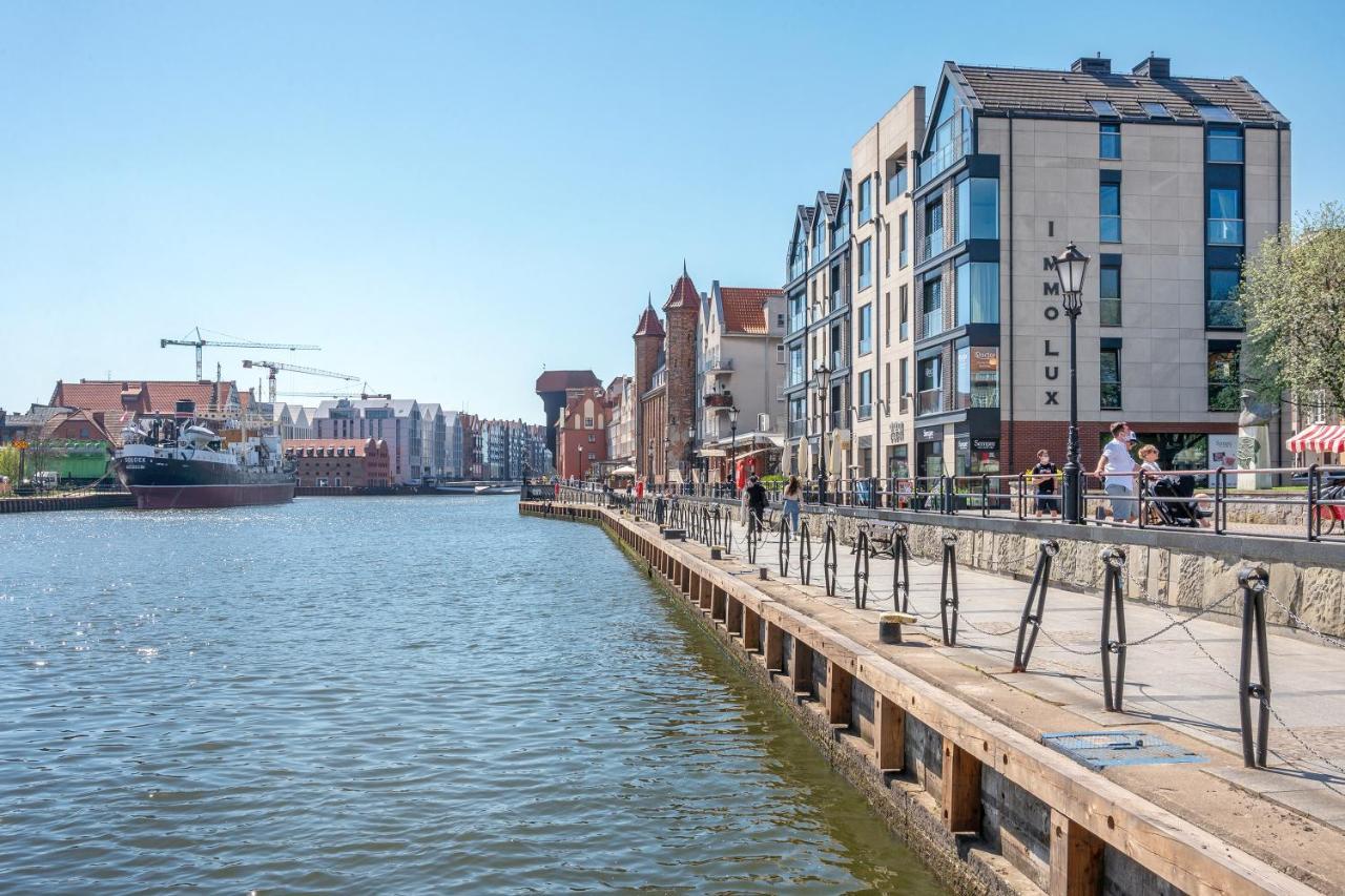 Symfonia Amazing River View Apartment By Downtown Apartments Gdaňsk Exteriér fotografie