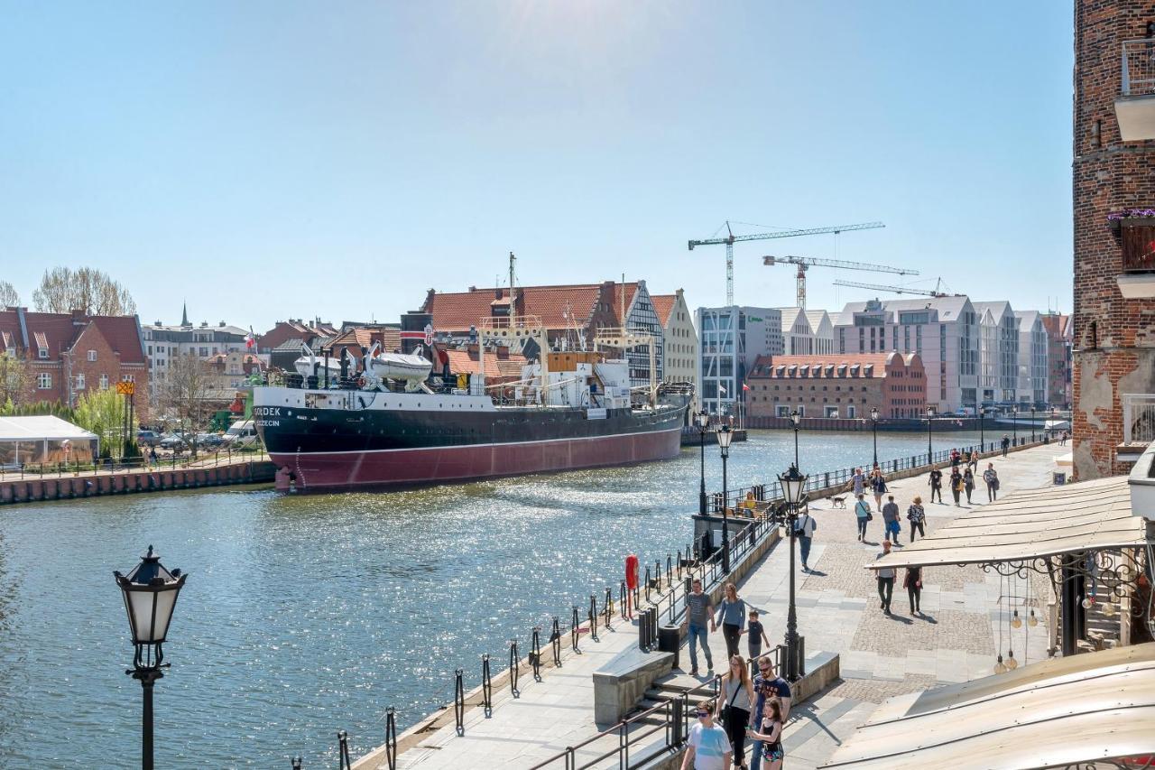 Symfonia Amazing River View Apartment By Downtown Apartments Gdaňsk Exteriér fotografie