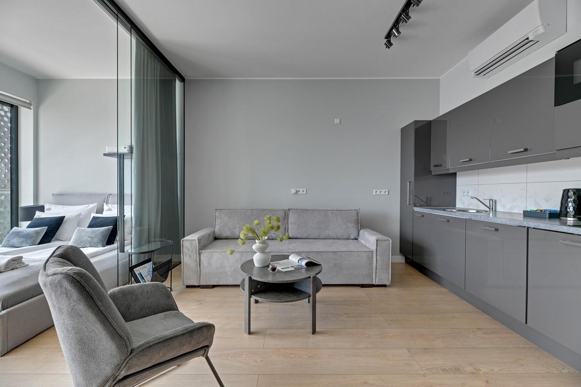 Symfonia Amazing River View Apartment By Downtown Apartments Gdaňsk Exteriér fotografie
