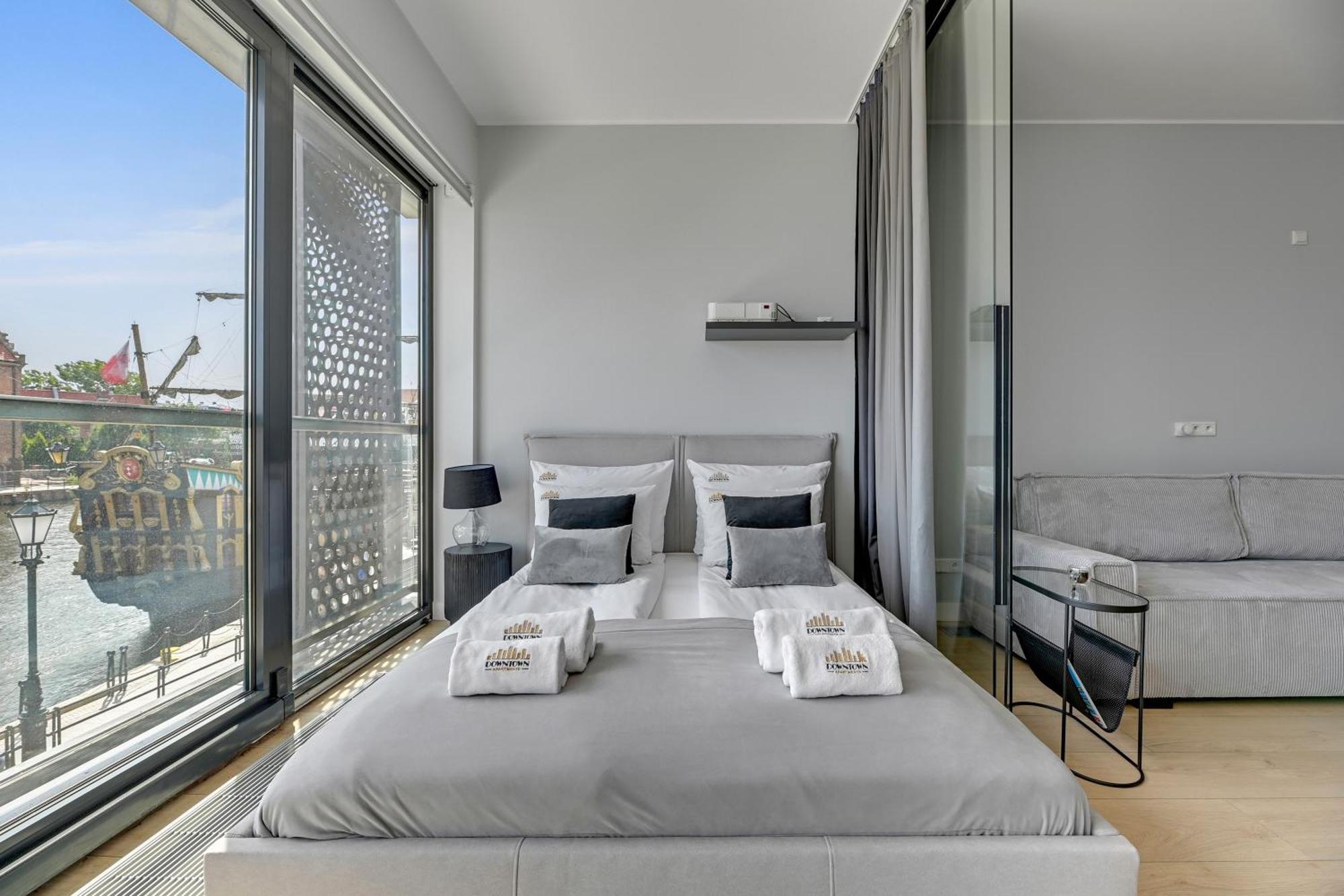 Symfonia Amazing River View Apartment By Downtown Apartments Gdaňsk Exteriér fotografie